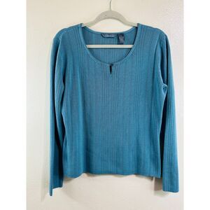 Hilliard & Hanson Women's Ribbed Knit Lightweight Sweater, Size XL